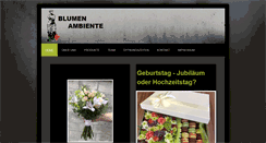 Desktop Screenshot of blumen-ambiente.net